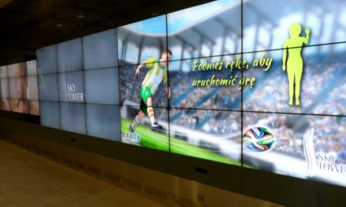 Mundial na największej ścianie interaktywnej w Europie