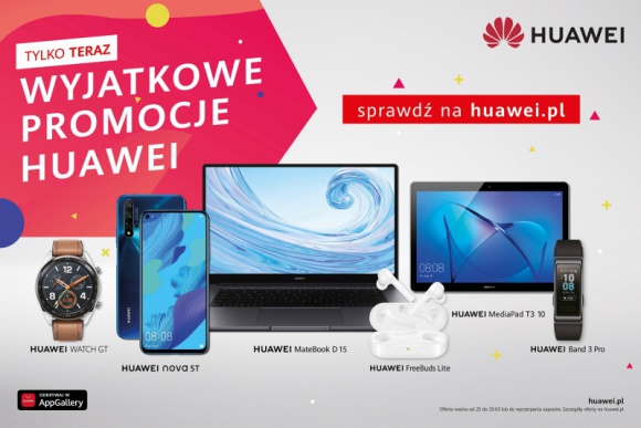 Huawei przedłuża ofertę cenową na wybrane urządzenia i dodaje nowe promocje