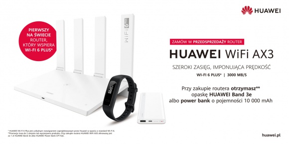 Huawei WiFi AX3 – router wspierający WiFi 6 Plus, dla najbardziej wymagających