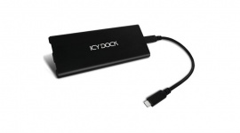 Icy Dock MB861U31-1M2B - zewnętrzna kieszeń na SSD M.2 NVMe PCIe z USB 3.2 LIFESTYLE, IT i technologie - Kieszeń dyskowa ICYNano MB861U31-1M2B USB 3.2 Gen 2 10Gb/s dzięki zastosowaniu systemu montażu beznarzędziowego pozwala na błyskawiczną transformację dysku SSD M.2 NVMe PCIe w przenośny magazyn danych.